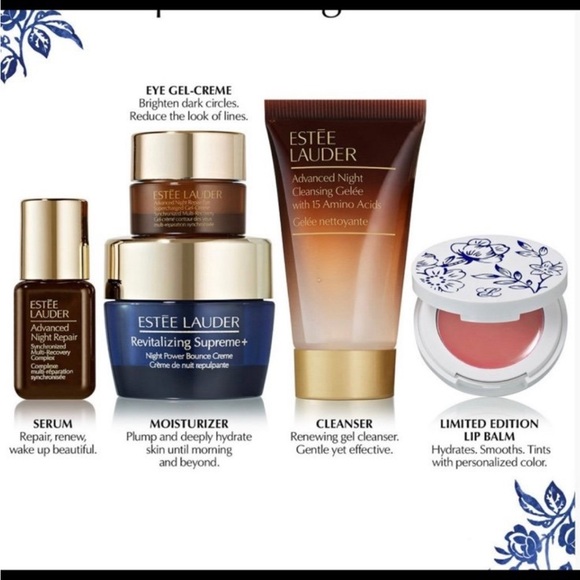 Estee Lauder set skincare cream lip lipstick serum hamd cream - Picture 2 of 3